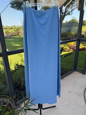Classic Light Blue Maxi Skirt by CLOTHES